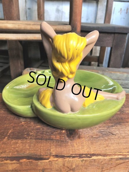 画像3: Vintage Mid Century Nude Naked Woman Lady Pinup Ashtray (C053) (3)