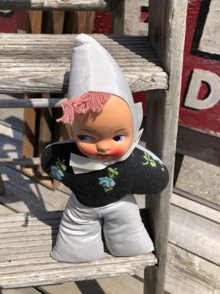 画像2: Vintage Celluloid Face Doll 35cm (C045） (2)