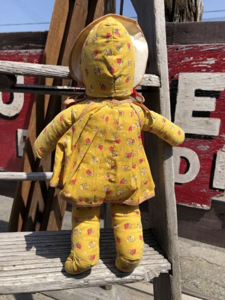 画像5: Vintage Celluloid Face Doll Strawberry Girl 38cm (C039) (5)
