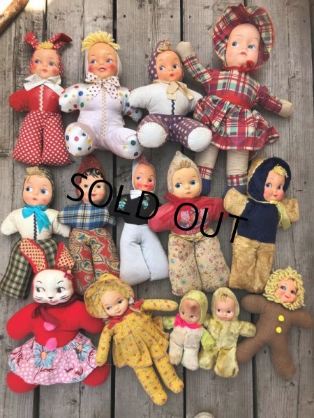 画像8: Vintage Celluloid Face Doll Valentine Bunny 33cm (C040） (8)