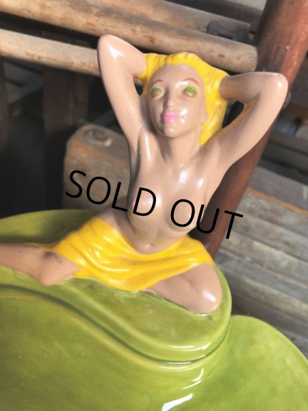 画像6: Vintage Mid Century Nude Naked Woman Lady Pinup Ashtray (C053) (6)