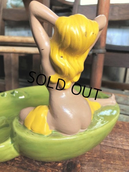 画像9: Vintage Mid Century Nude Naked Woman Lady Pinup Ashtray (C053) (9)