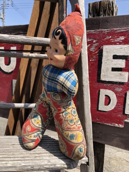 画像5: Vintage Celluloid Face Doll 38cm (C046） (5)