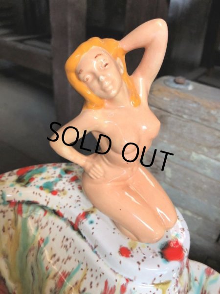 画像6: Vintage Mid Century Nude Naked Woman Lady Pinup Ashtrays (C052) (6)