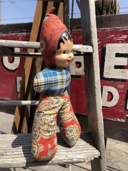 画像3: Vintage Celluloid Face Doll 38cm (C046） (3)