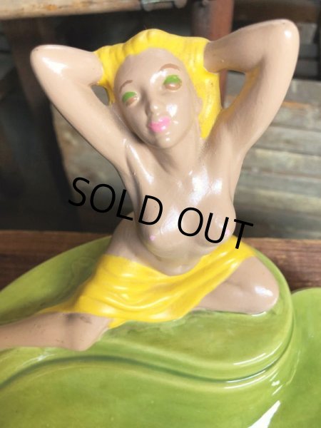 画像11: Vintage Mid Century Nude Naked Woman Lady Pinup Ashtray (C053) (11)