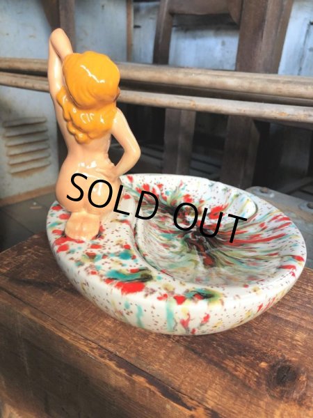 画像4: Vintage Mid Century Nude Naked Woman Lady Pinup Ashtrays (C052) (4)