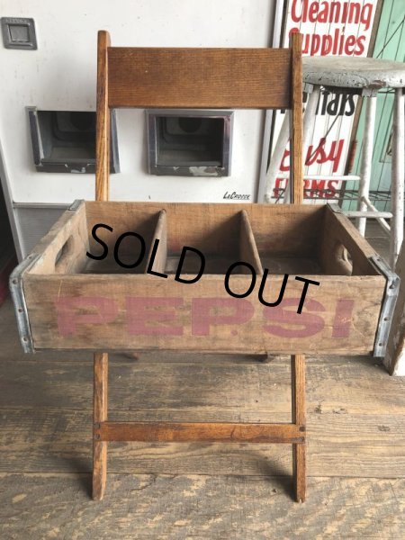 画像3: Vintage Original PEPSI Cola Wooden Crate (C054) (3)