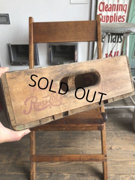 画像4: Vintage Original PEPSI Cola Wooden Crate (C055) (4)