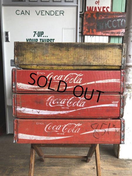 画像12: Vintage Original Coca Cola Wooden Crate (C058) (12)
