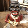 画像1: Vintage Black Man Cast Iron Coin Bank (C066) (1)