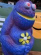 画像7: 70s Vintage Play Pal Blue Hippie Monster Coin Bank Yellow (C069) (7)