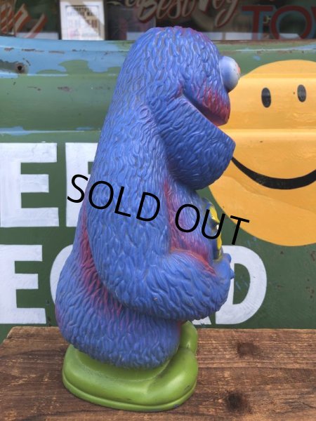 画像7: 70s Vintage Play Pal Blue Hippie Monster Coin Bank Pink (C068) (7)