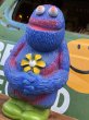 画像2: 70s Vintage Play Pal Blue Hippie Monster Coin Bank Pink (C068) (2)