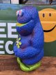 画像4: 70s Vintage Play Pal Blue Hippie Monster Coin Bank Yellow (C069) (4)