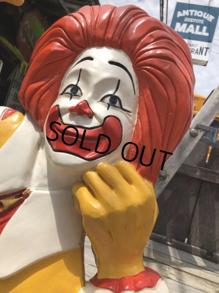 画像2: Hard to Find ! Rare ! 70s Vintage McDonald's Ronald Wall Sculpture Statue (C070) (2)