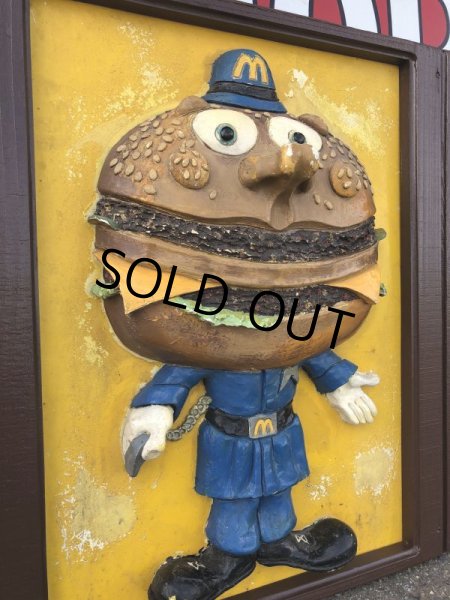 画像6: 70s Vintage McDonald's Wall Statue Store Display Set (T947) (6)