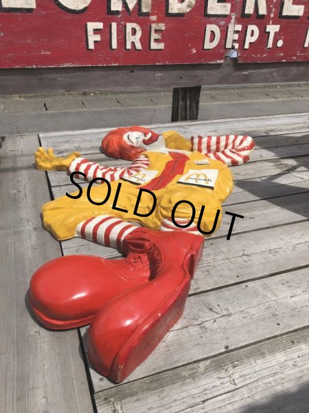 画像16: Hard to Find ! Rare ! 70s Vintage McDonald's Ronald Wall Sculpture Statue (C070) (16)