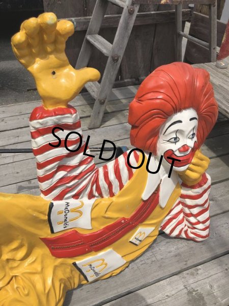 画像10: Hard to Find ! Rare ! 70s Vintage McDonald's Ronald Wall Sculpture Statue (C070) (10)