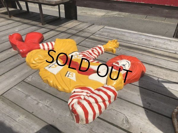 画像19: Hard to Find ! Rare ! 70s Vintage McDonald's Ronald Wall Sculpture Statue (C070) (19)