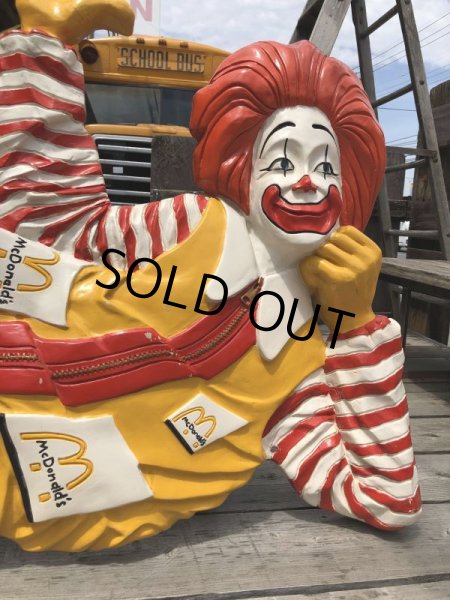 画像11: Hard to Find ! Rare ! 70s Vintage McDonald's Ronald Wall Sculpture Statue (C070) (11)