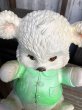 画像9:  60s Vintage Edward Mobley Arrow Sleep Eyes Rubber Squeak Bear Green (C071) (9)