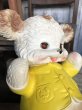 画像6:  60s Vintage Edward Mobley Arrow Sleep Eyes Rubber Squeak Bear Yellow (C072) (6)