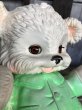 画像8:  60s Vintage Edward Mobley Arrow Sleep Eyes Rubber Squeak Bear Green (C071) (8)