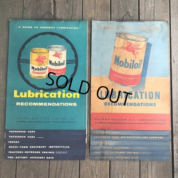 画像14: 50s Vintage Mobil Lubrication Oil Chart (B444) (14)