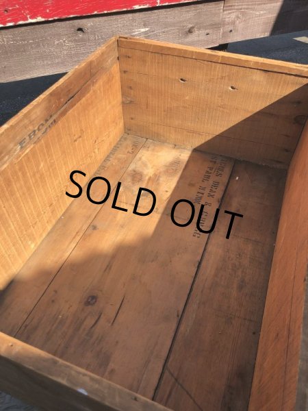 画像16: RARE!  30s Antique Champion Spark Plug Dealer Delivery Wooden Crate (C074) (16)