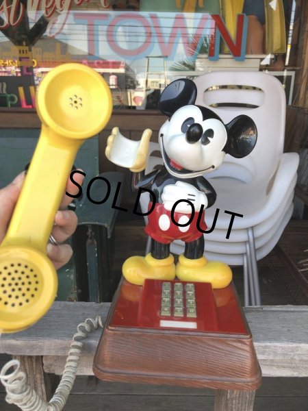 画像1: 70s Vintage Telephone Mickey Mouse (C076) (1)