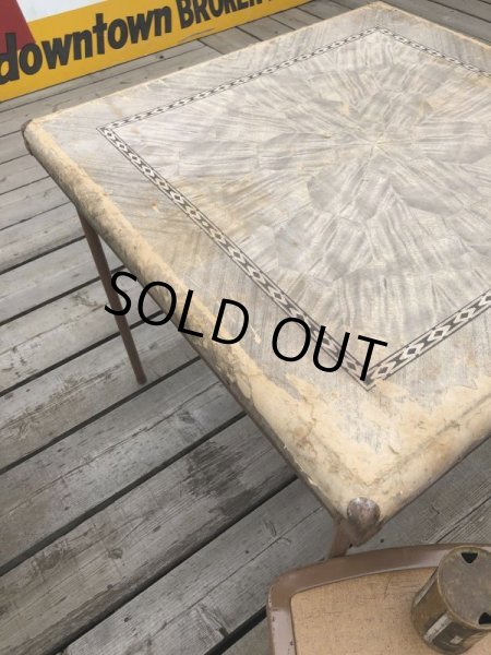 画像7: Vintage Metal Folding Table (C081) (7)