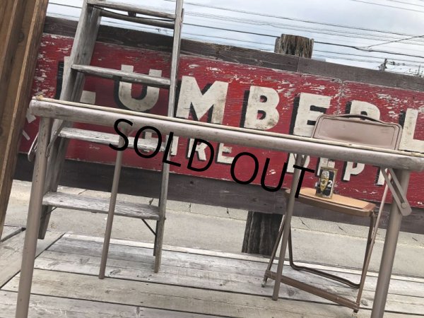 画像10: Vintage Metal Folding Table (C085) (10)