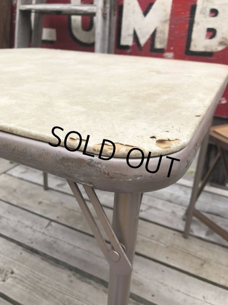 画像11: Vintage Metal Folding Table (C085) (11)
