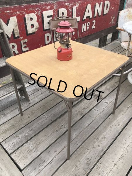 画像2: Vintage Metal Folding Table (C084) (2)