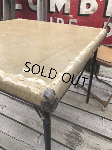 画像8: Vintage Metal Folding Table (C080) (8)