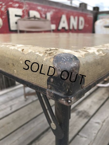 画像4: Vintage Metal Folding Table (C080) (4)