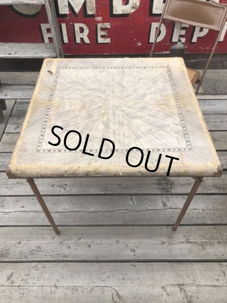 画像4: Vintage Metal Folding Table (C081) (4)