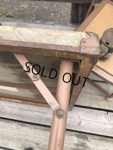 画像15: Vintage Metal Folding Table (C081) (15)