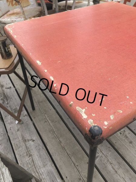 画像6: Vintage Metal Folding Table (C082) (6)