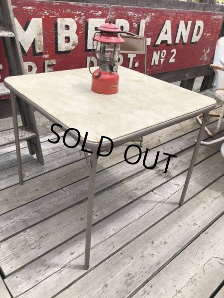 画像2: Vintage Metal Folding Table (C085) (2)