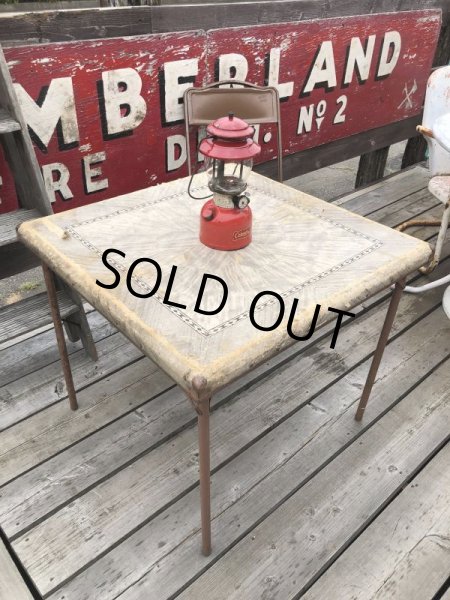 画像2: Vintage Metal Folding Table (C081) (2)