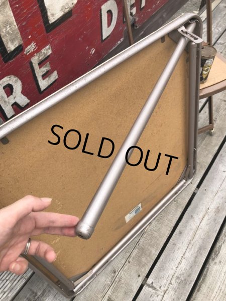 画像15: Vintage Metal Folding Table (C085) (15)