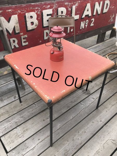 画像2: Vintage Metal Folding Table (C082) (2)
