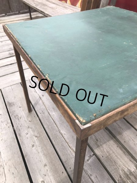 画像8: Vintage Wood Folding Table (C089) (8)