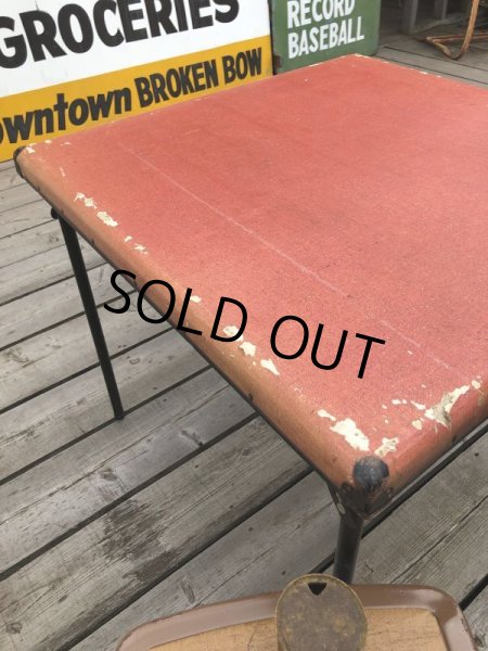 画像7: Vintage Metal Folding Table (C082) (7)