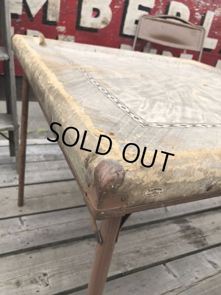 画像5: Vintage Metal Folding Table (C081) (5)