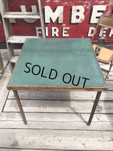 画像4: Vintage Wood Folding Table (C089) (4)