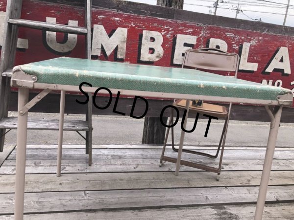 画像10: Vintage Metal Folding Table (C083) (10)