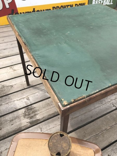 画像7: Vintage Wood Folding Table (C089) (7)